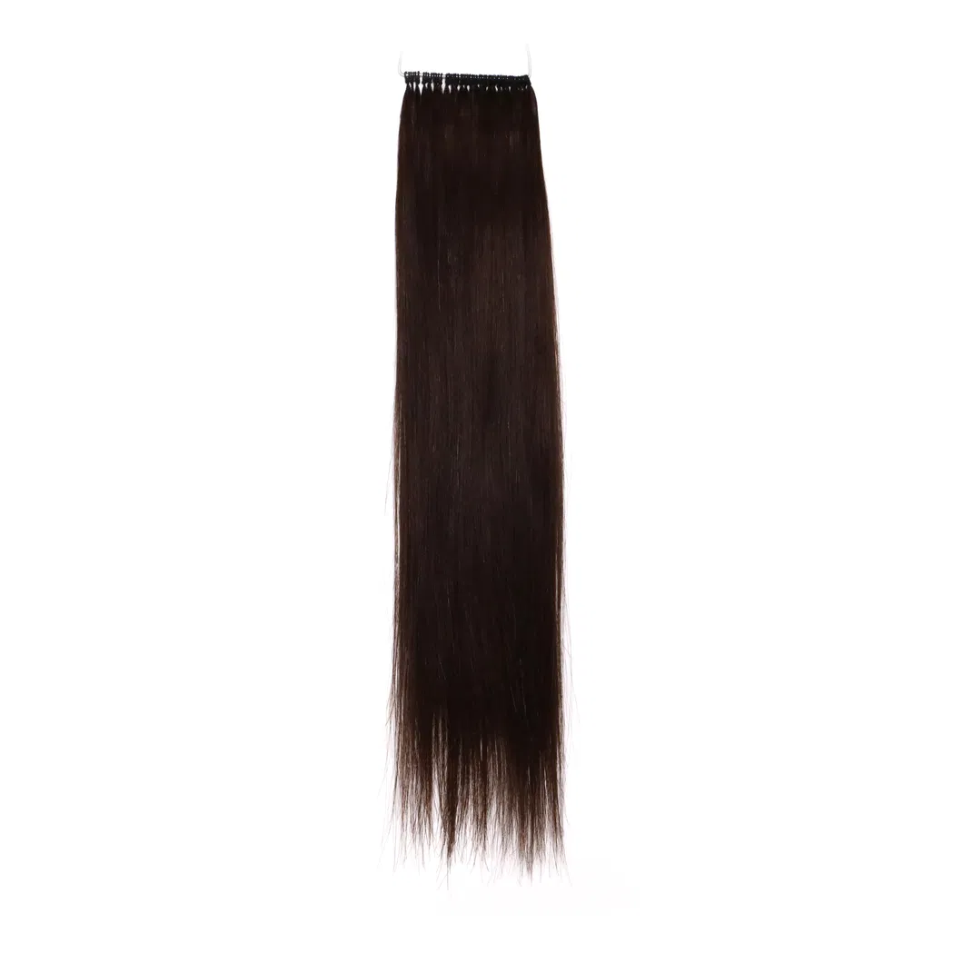 100% Human Virgin Hair, Cheap Price and Top Quality 18inch Human Hair Feather Hair Extension
