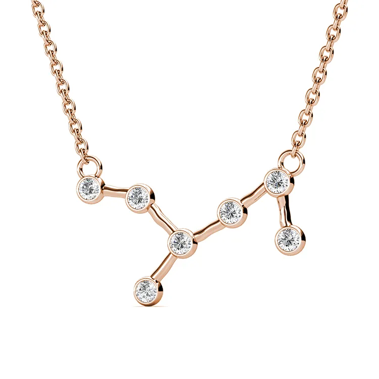 12 Months Astrology Jewelry Virgo Horoscope Necklace Pendant