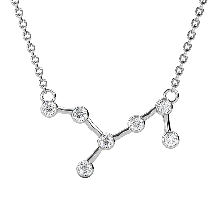 12 Months Astrology Jewelry Virgo Horoscope Necklace Pendant