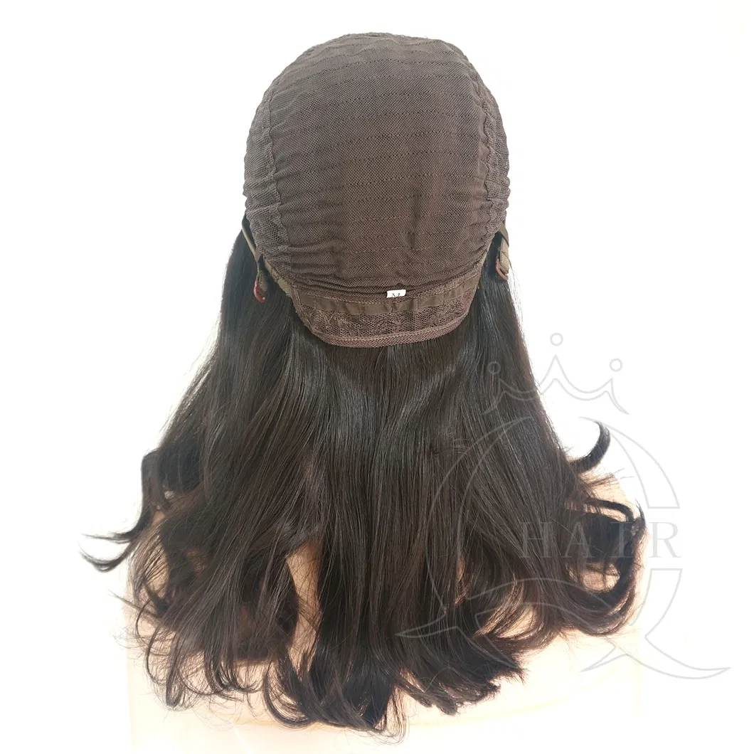 18 Inches Small Layer Human Hair Wig Brazilian Hair Natural Hair Color Can Custom All Color and Balayage Color Wigs Standard Jewish Wig Kosher Wigs