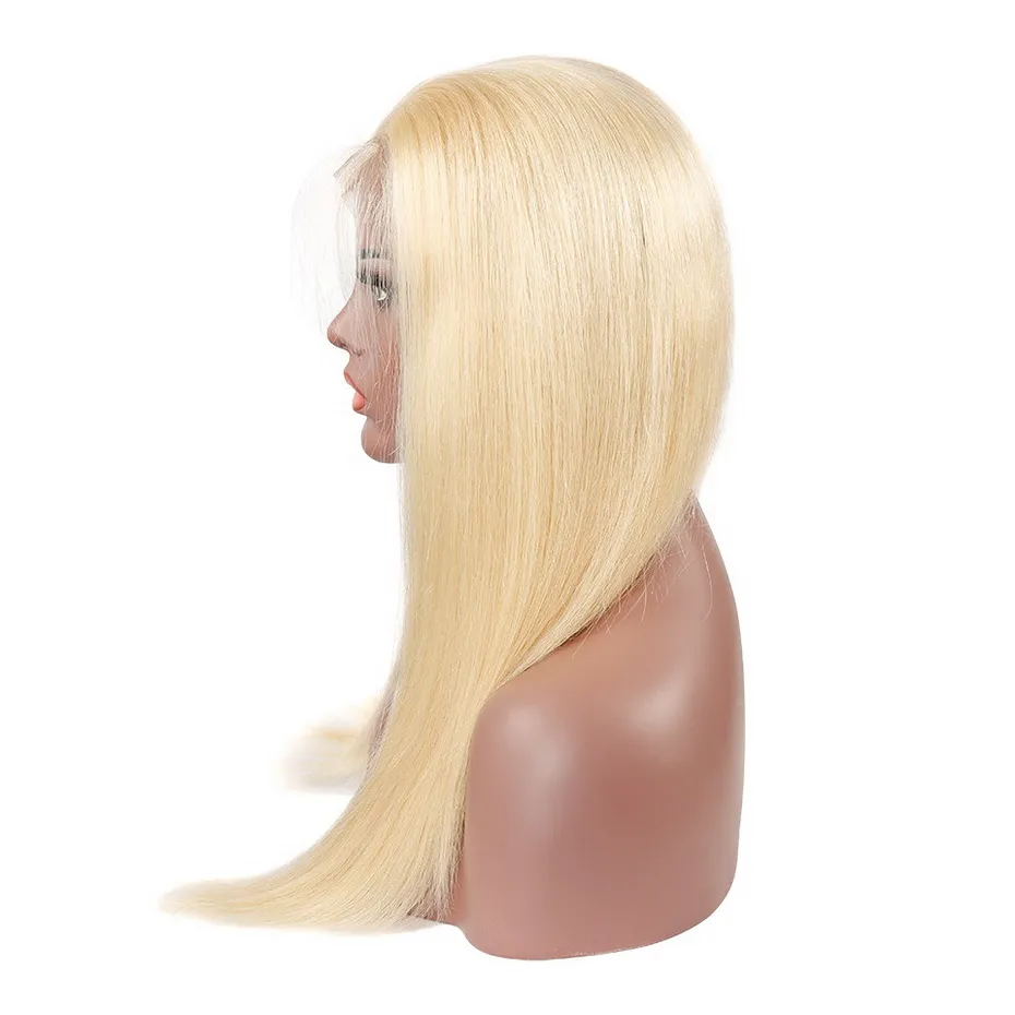 180% Density Human Hair Wig 613 Blonde Lace Wigs Frontal Lace Wig
