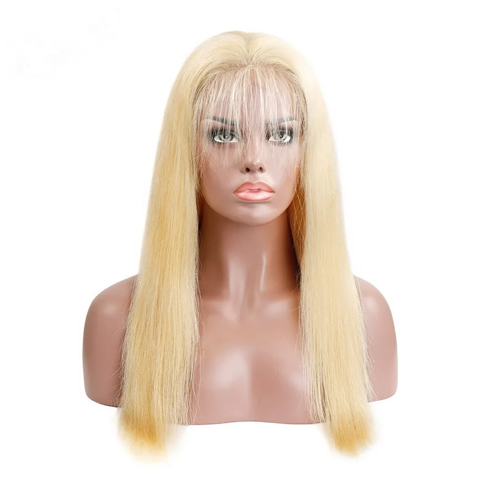 180% Density Human Hair Wig 613 Blonde Lace Wigs Frontal Lace Wig