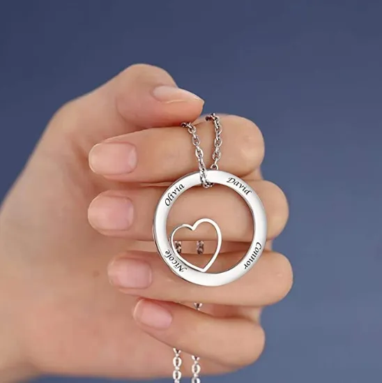 18K Gold Name Plate Stainless Steel Jewelry Vendor Custom Personalised Friendship Family Name Necklace for Women and Men