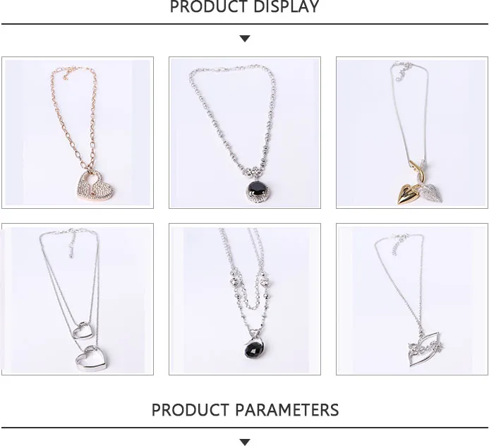 2020 Fashion Jewelry Silver Necklace with Double Love