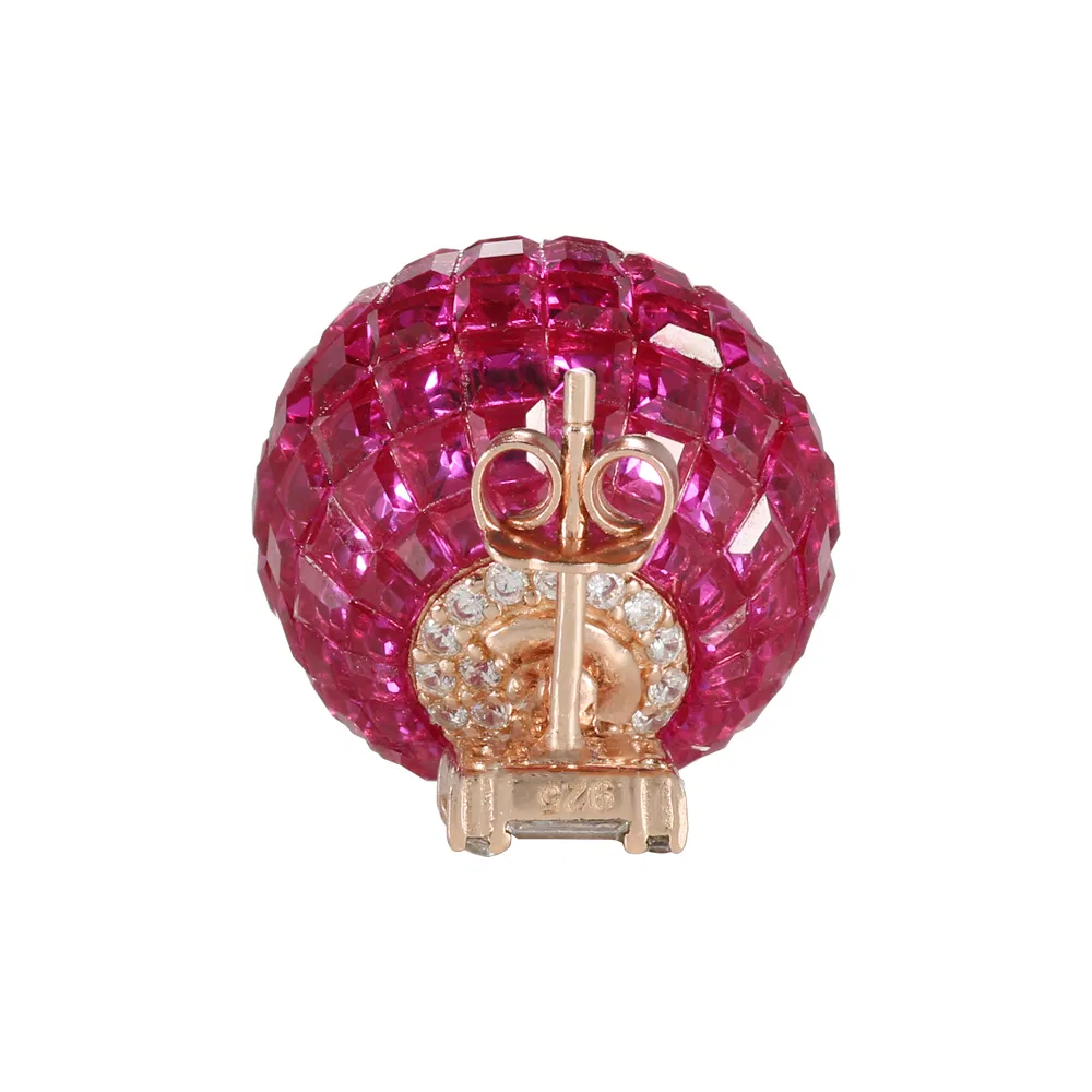 2021 Wholesale Cheap 925 Sterling Silver Statement Rhinestone No Hole Earrings Sets for Girls