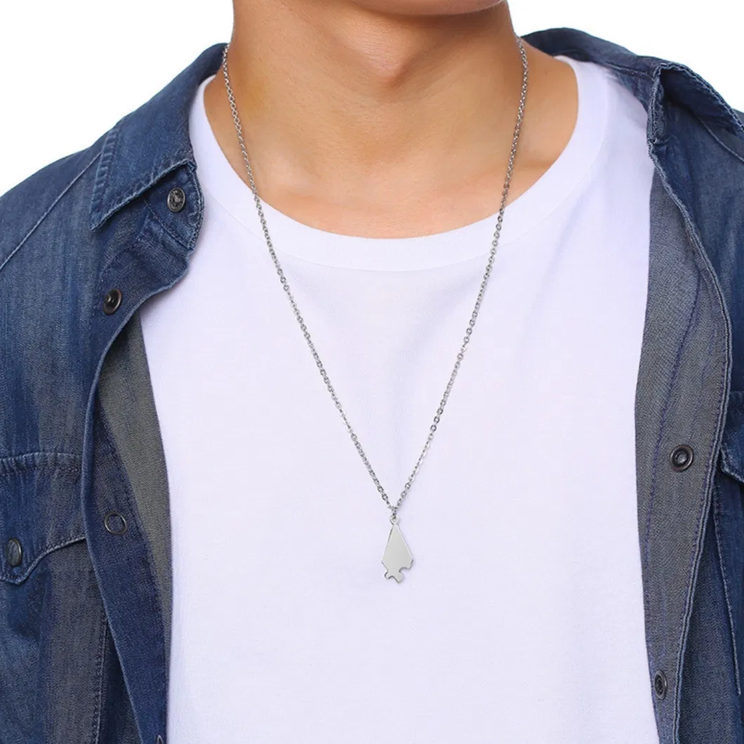 5/6 People Heart Puzzle Family Friendship Pendant Titanium Steel Pentagram Jewelry Can Be DIY Lettering