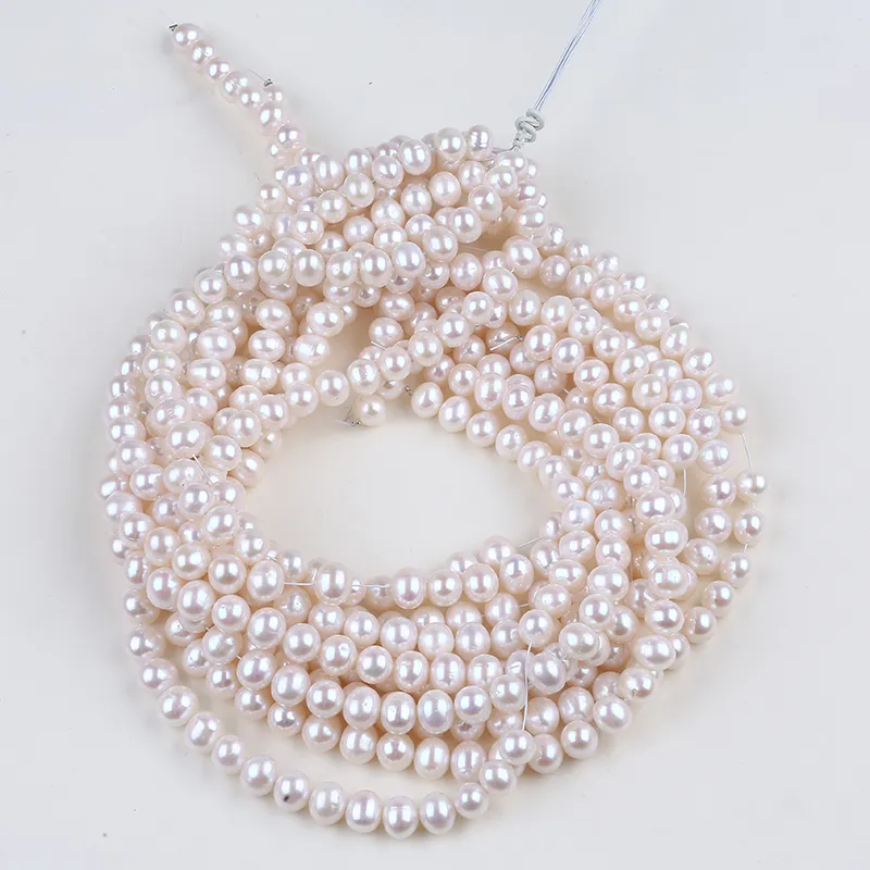 5-6mm Potato Shape Freshwater Pearl Strand