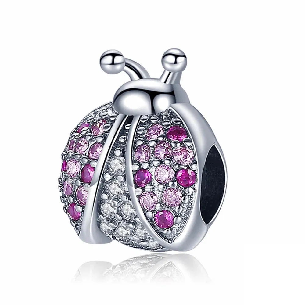 925 Sterling Silver Charm Bee Owl Insect Animal Series Beads Fit Original Charms Bracelet for Women DIY Jewelry Gift