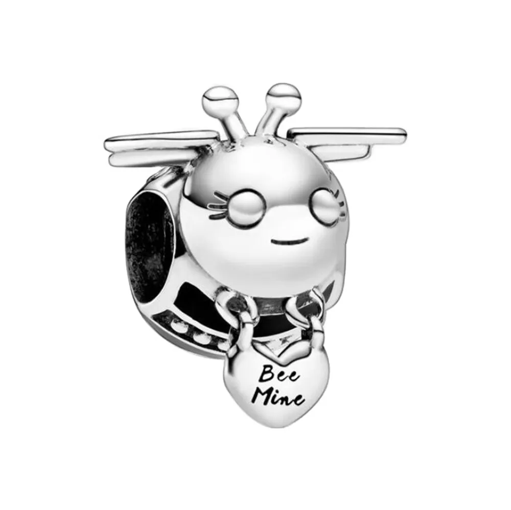 925 Sterling Silver Charm Bee Owl Insect Animal Series Beads Fit Original Charms Bracelet for Women DIY Jewelry Gift