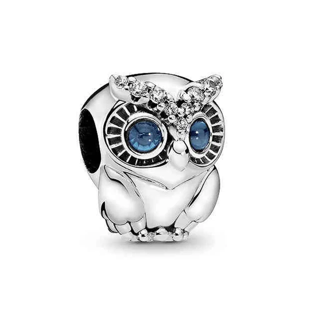 925 Sterling Silver Charm Bee Owl Insect Animal Series Beads Fit Original Charms Bracelet for Women DIY Jewelry Gift