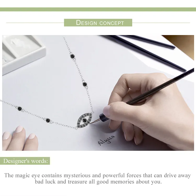 925 Sterling Silver Jewelry Guardian Lucky Eye Necklaces