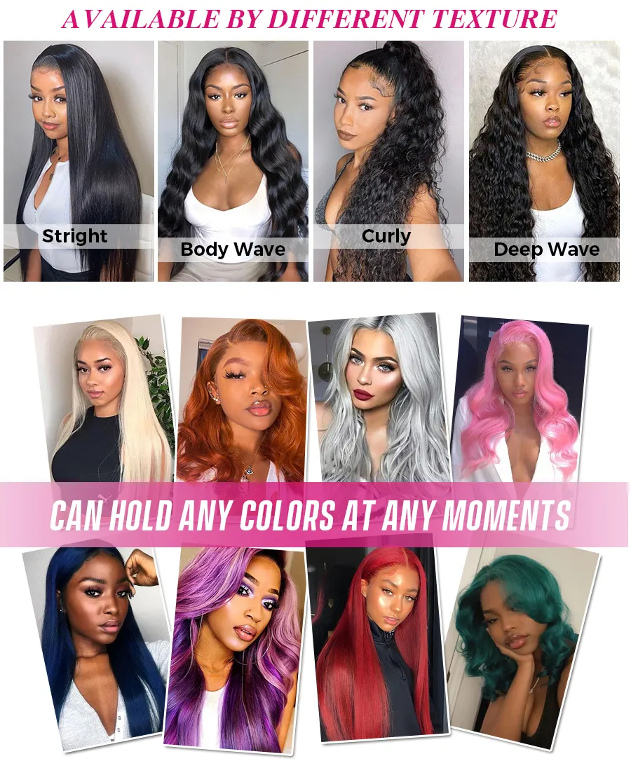 Angelbella 100 Natural Deep Wave Human Hair with 4X4 Lace Closure