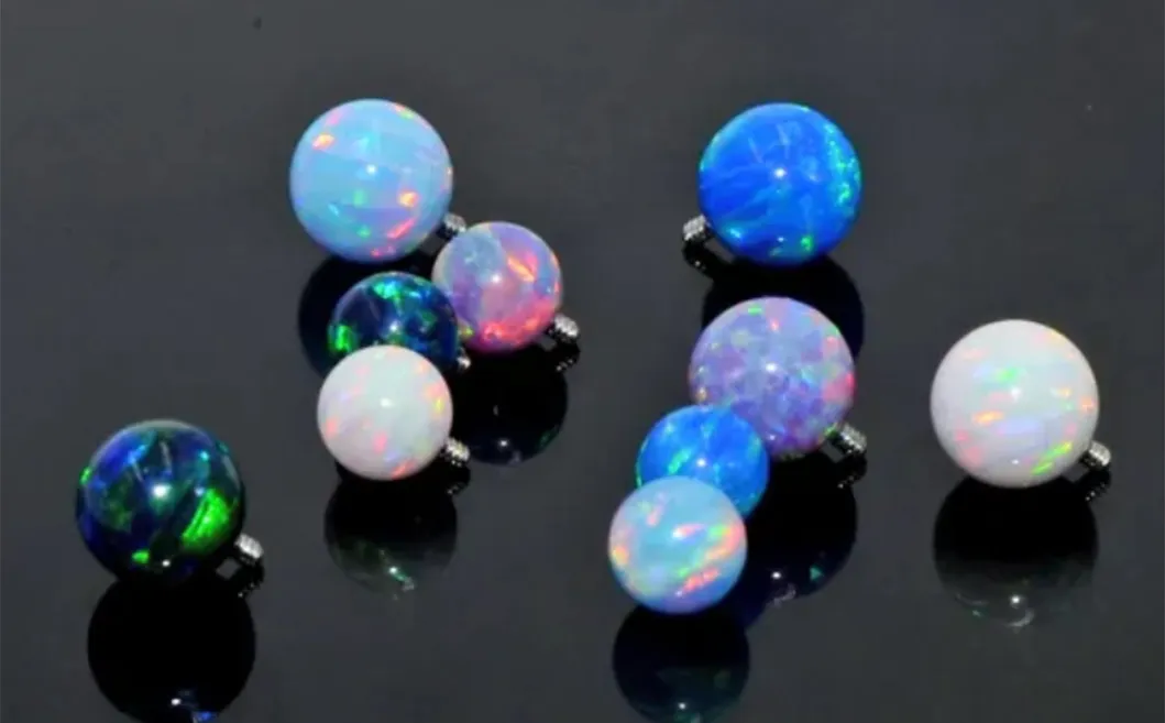 Body Piercings Silver jewelry Stainless Steel Piercing Titanium Piercing Labert Grade 23 Titanium Opal Monroe Tp1959