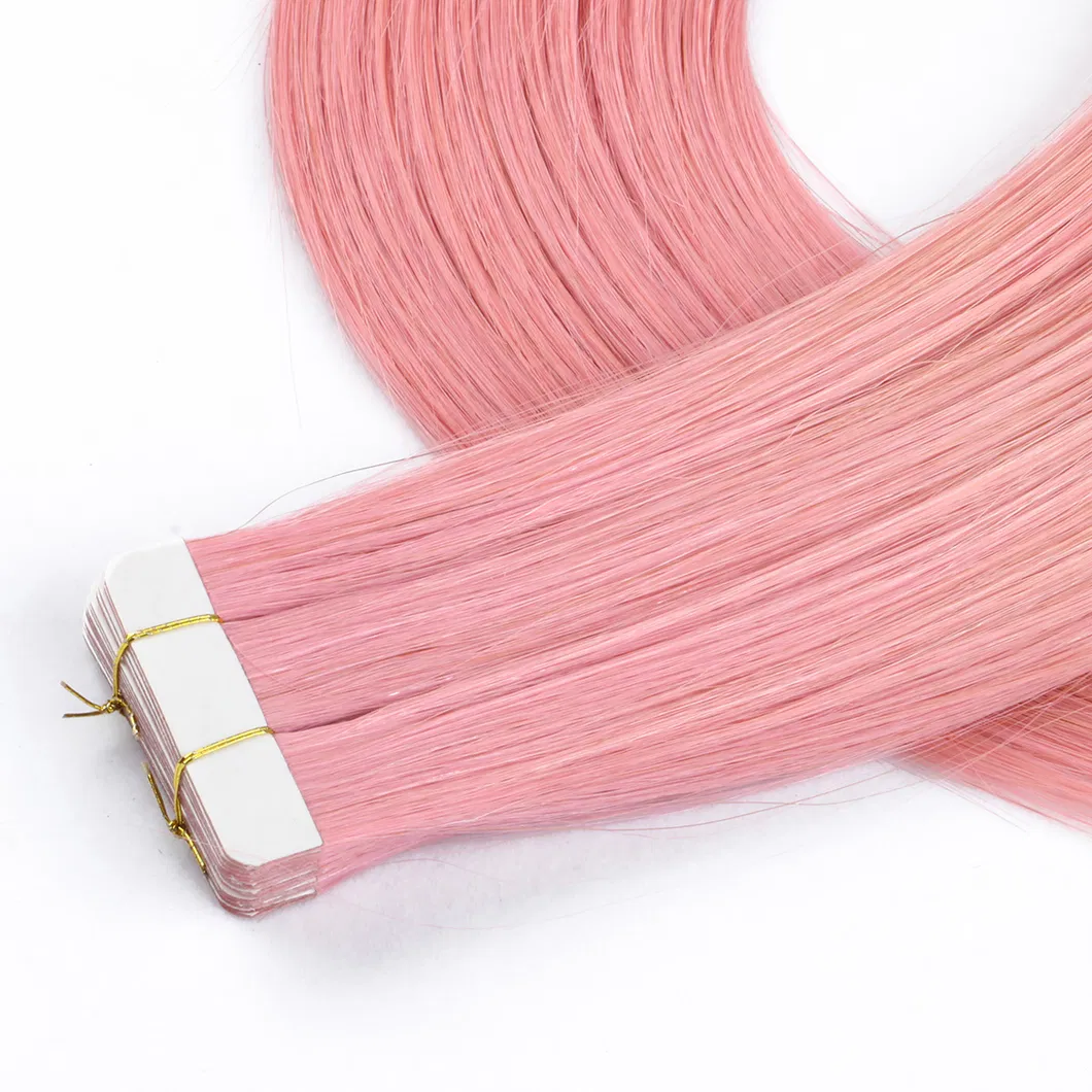 Body Wave Tape Hair Extensions 20PC Seamless Hair Adhesives Machine Remy Hair Skin Weft 613 Strong Us Tape Ins 18" Hair