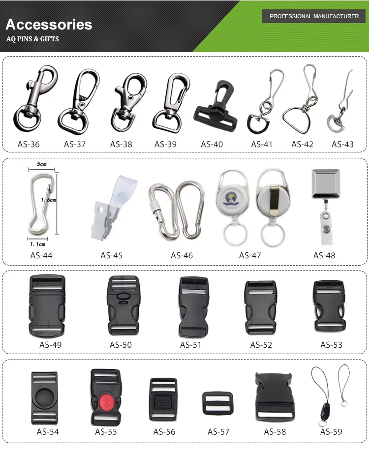 Chinese Supplier Custom Offset Printing Safety Round Nylon Lanyards with Badge Reel (040)