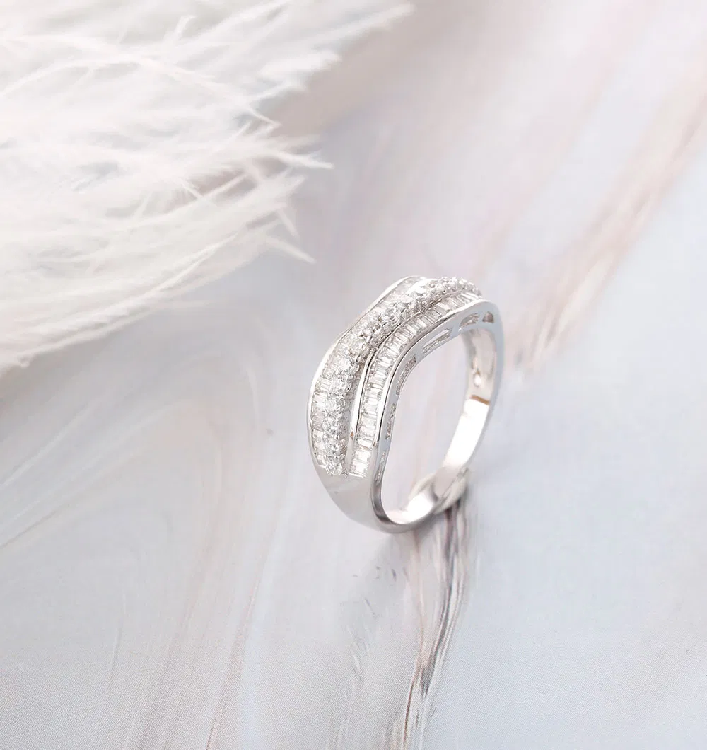 Classics 925 Sterling Silver Jewelry Luxury Elegant Ring AAA CZ Fine Ring for Wedding