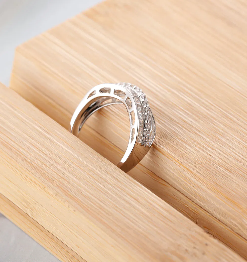 Classics 925 Sterling Silver Jewelry Luxury Elegant Ring AAA CZ Fine Ring for Wedding