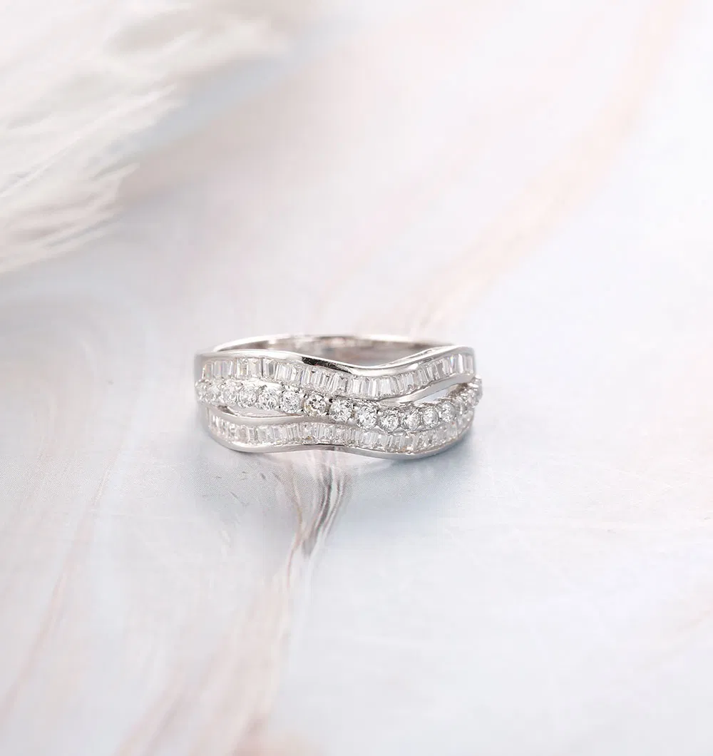 Classics 925 Sterling Silver Jewelry Luxury Elegant Ring AAA CZ Fine Ring for Wedding