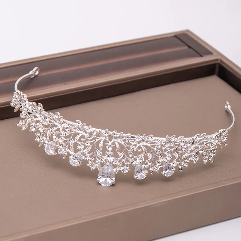 Crown Tiaras Crowns and Wedding Bridal Pageant Birthday Kids Crystal Bride Queen Gold Woman Tiara