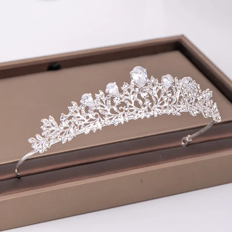 Crown Tiaras Crowns and Wedding Bridal Pageant Birthday Kids Crystal Bride Queen Gold Woman Tiara