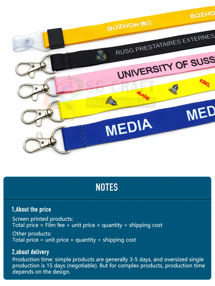 Custom Neck Strap LED Lanyardno Minimum Order Printed Polyester Lanyards with Logo Custom and ID Badge Holder