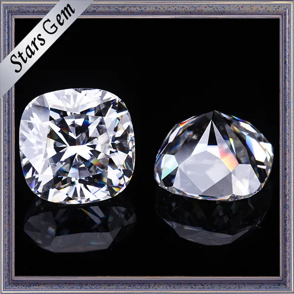 Def Color Cushion Cut 11X11mm Loose Moissanite for Jewelry