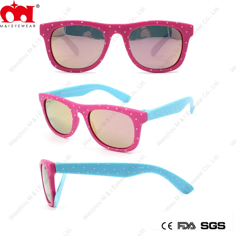 Demi Antiskid Big Frame Fashion Party Thin Vacation Kids Sunglasses (LT905043)