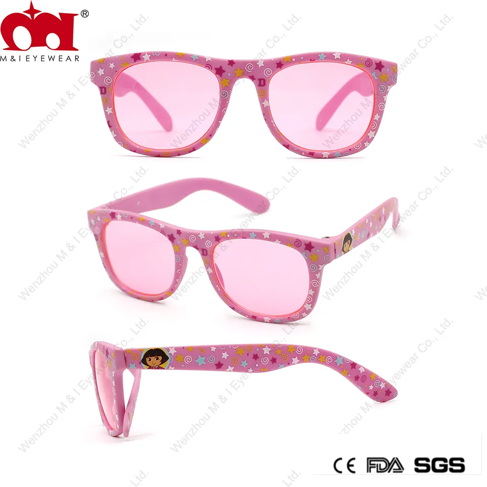 Demi Antiskid Big Frame Fashion Party Thin Vacation Kids Sunglasses (LT905043)