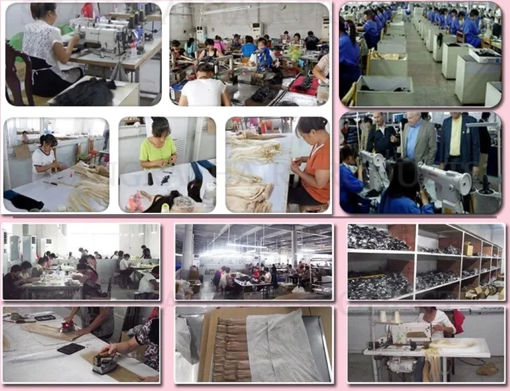 Denghao Natural Hair Extension Remy Human Hair Halo Weft Hair Extensions