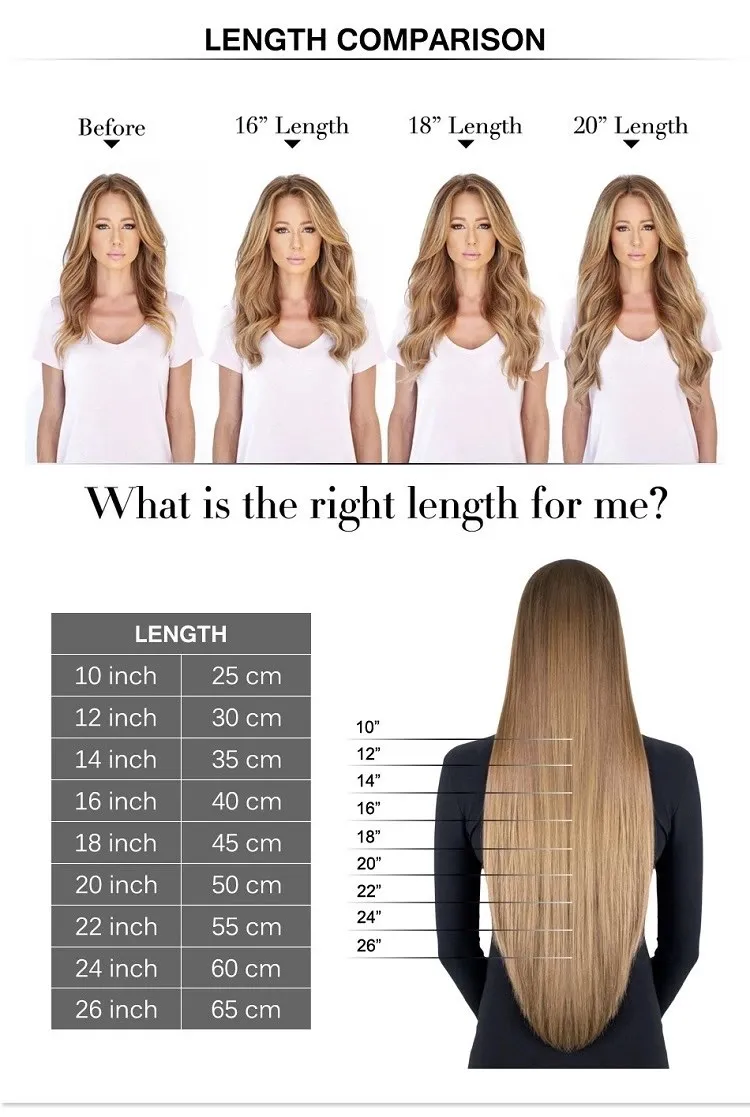 Denghao Natural Hair Extension Remy Human Hair Halo Weft Hair Extensions