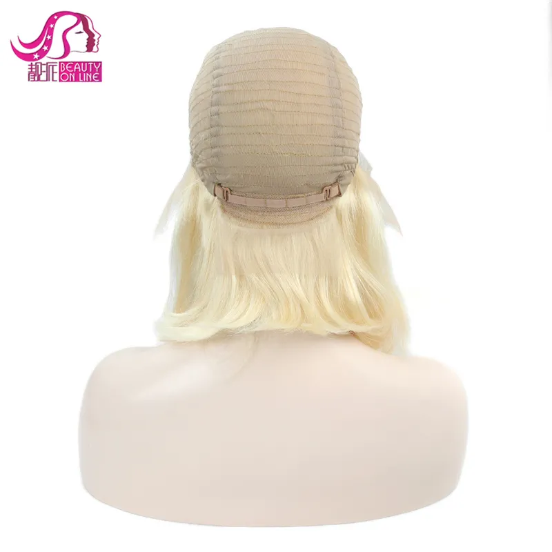 Different Length 8-26inch Blonde 613 Color Human Hair Wigs Frontal Lace Wigs