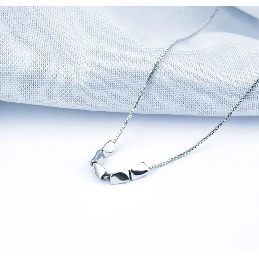 Elegant Geometry Jewelry Pendant 925 Silver Necklace Trendy Clavicle Necklace Jewellery Gift for Women