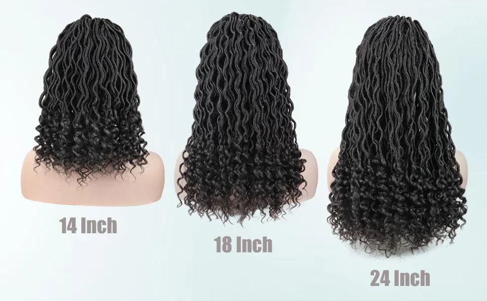 Factory Price Synthetic Braiding Hair Crochet Braid Hair Goddess Faux Locs Crochet Hair