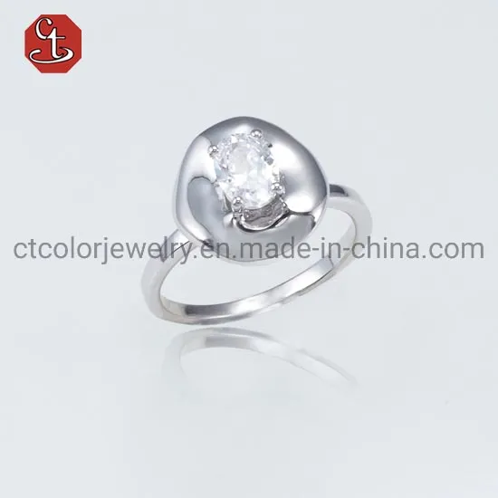 Fashion Top Quality Emerald Sterling Silver Ring 925 Silver Jewelry 18k Gold Plated Emerald Green Color Ring for Men