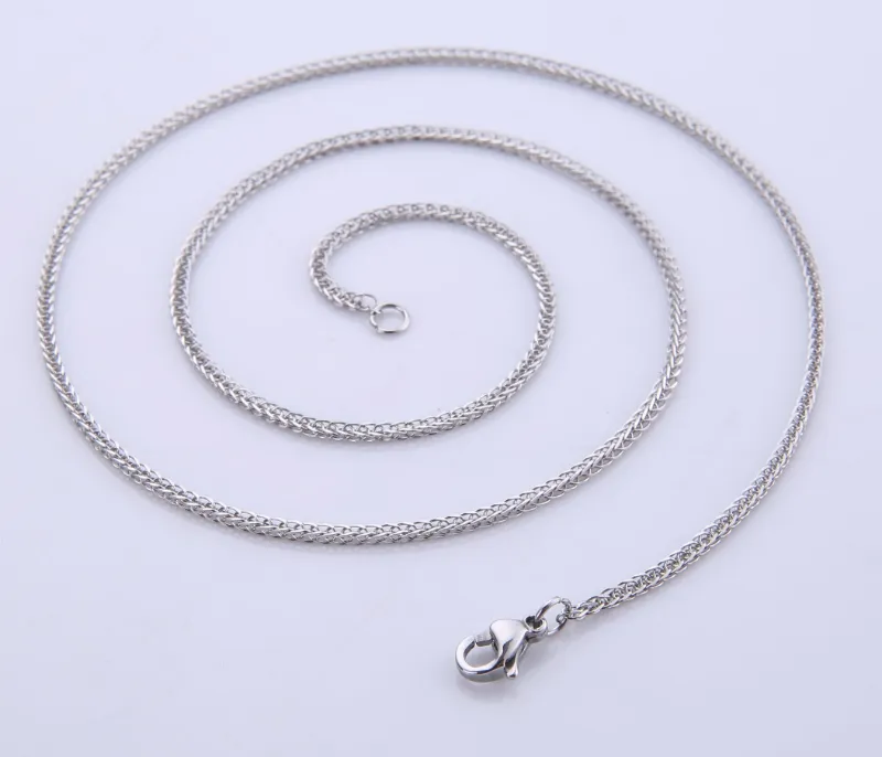 Fine Jewelry Stainless Steel Chopin Chain Necklace Bracelet Anklet for Fashion Gift Handcraft Design