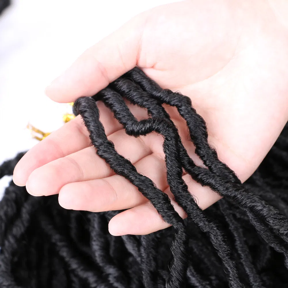 Goddess Locs Crochet Hair Soft Locs 18 24 36 Inch Long Curly Dreadlocks Hair Crochet Nu Faux Locs