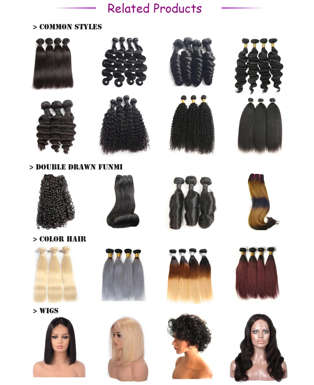 High Quality Brazilian 7A 8A 9A 10A 100% Natural Human Hair Bundles with Closure