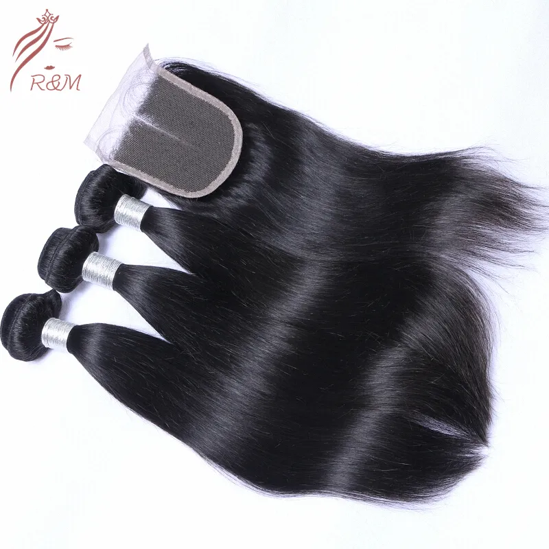 High Quality Brazilian 7A 8A 9A 10A 100% Natural Human Hair Bundles with Closure