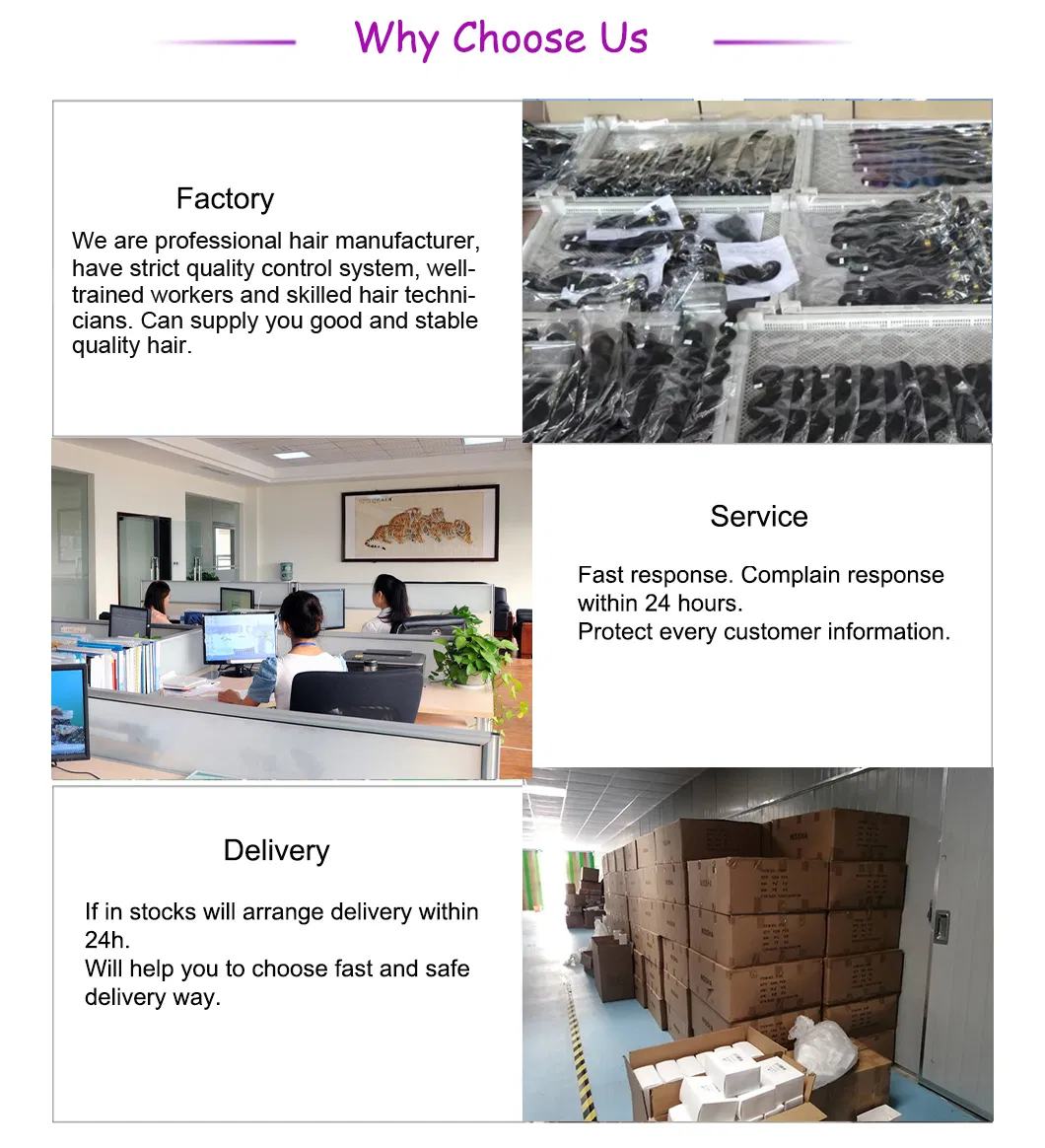 High Quality Brazilian 7A 8A 9A 10A 100% Natural Human Hair Bundles with Closure