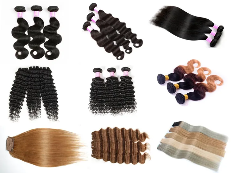 High Quality Human Hair Body Weave Ombre Color 8-30inch Unprocessed Virgin Brazilian Hair Extension