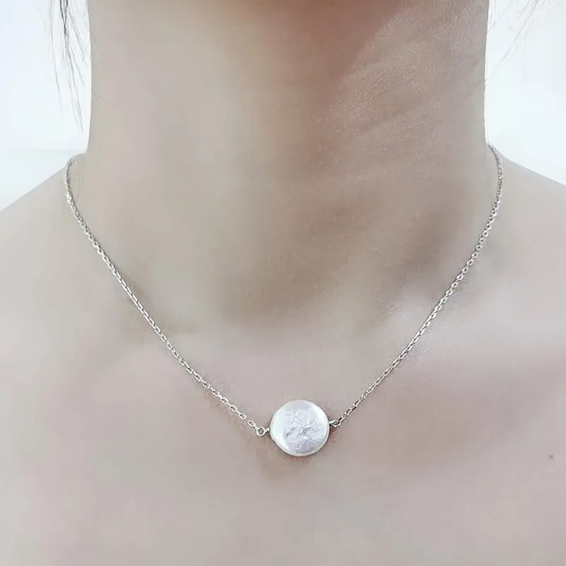 High Quality Jewelry Precious Single Pearl Pendant Necklace for Women