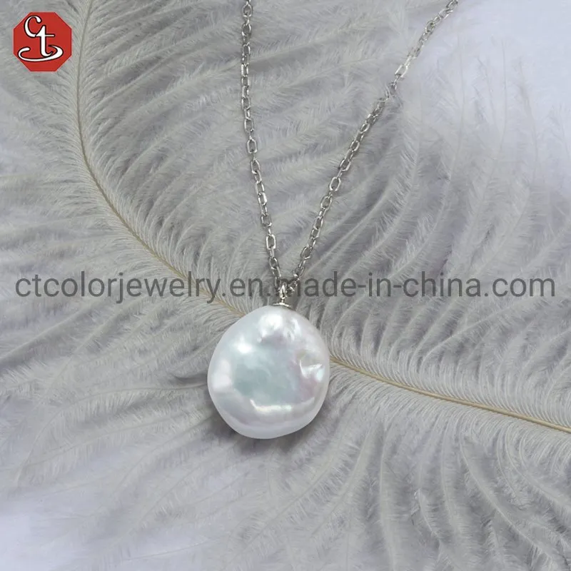 High Quality Jewelry Precious Single Pearl Pendant Necklace for Women