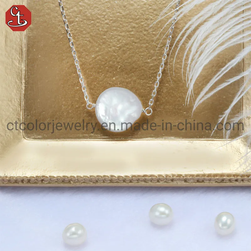High Quality Jewelry Precious Single Pearl Pendant Necklace for Women