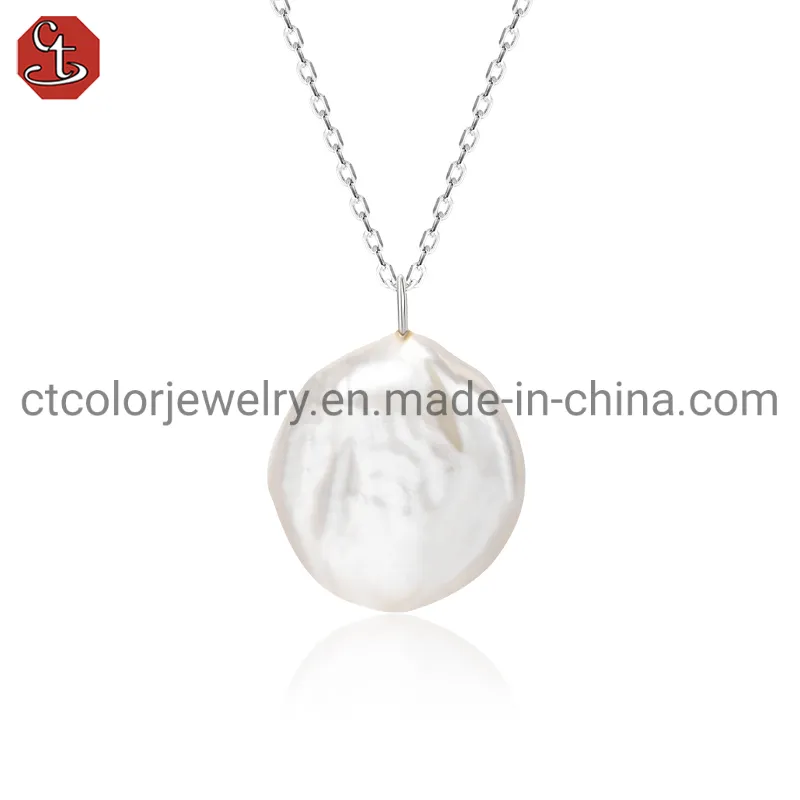 High Quality Jewelry Precious Single Pearl Pendant Necklace for Women