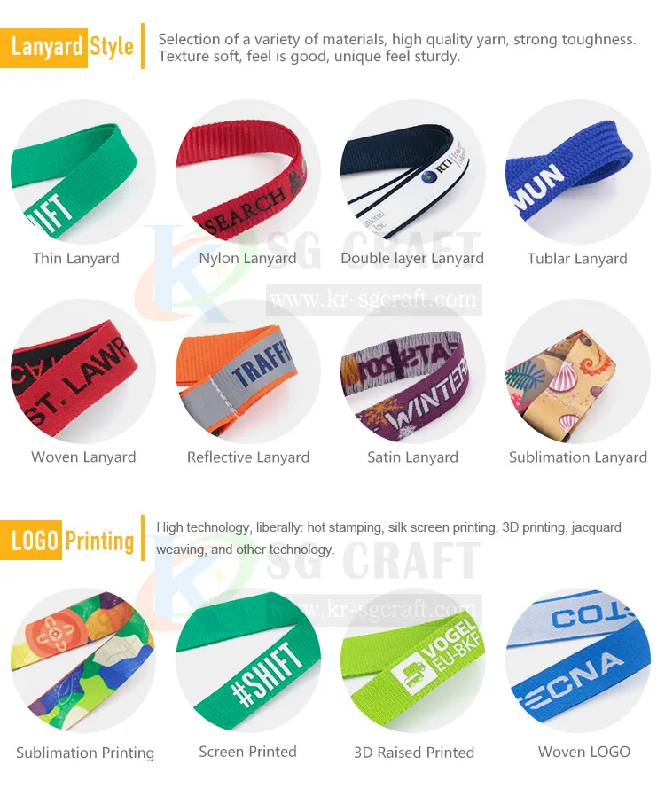 Hot Sale Standard Lanyard with Hook No MOQ Polyester Lanyards Sublimation Lanyard