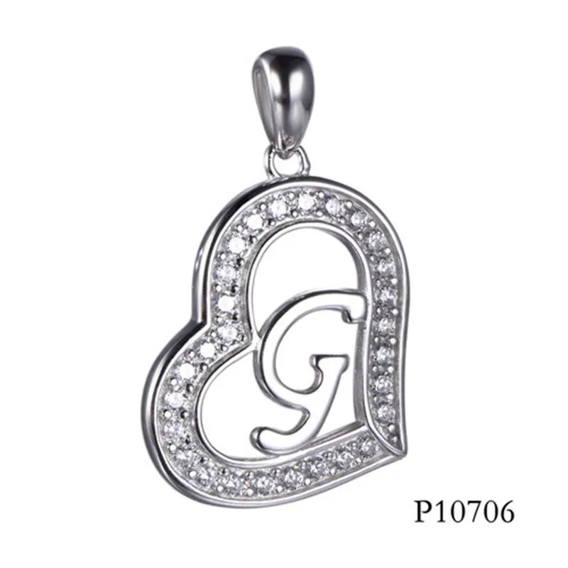Hotsale Alphabet in The Heart a-Z Initial Pendant
