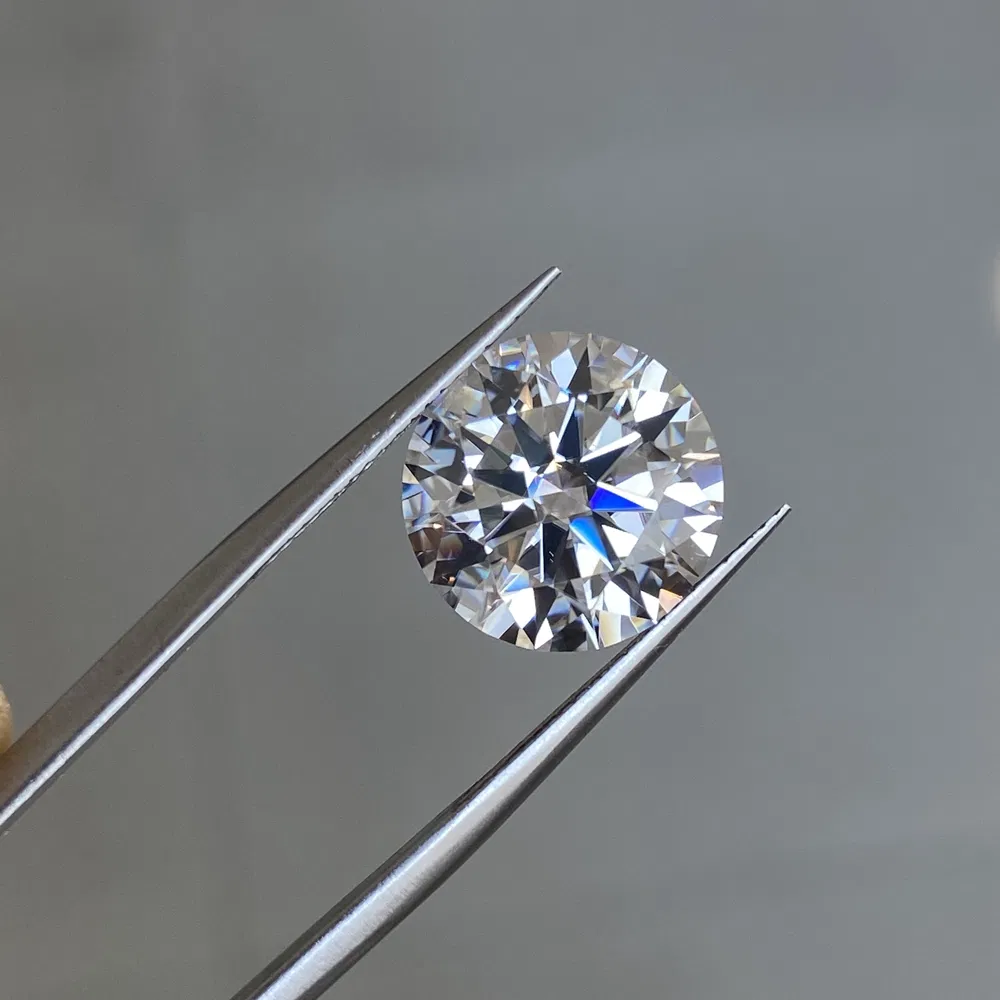 Hq Gems Gra Certificate D Vvs1 1.2carat 7mm White Moissanite Diamond Price Per Carat