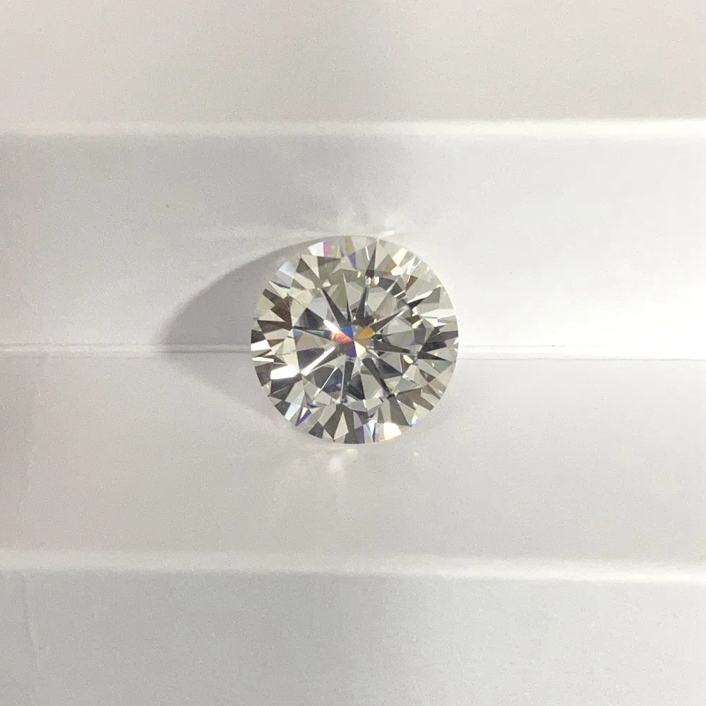Hq Gems Gra Certificate Lab Grown 1carat 6.5mm White Moissanite Diamond Price Per Carat for Engagement Ring Earring Jewelry