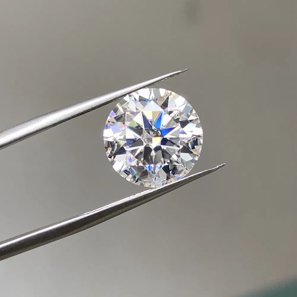 Hq Gems Gra Certificate Lab Grown 1carat 6.5mm White Moissanite Diamond Price Per Carat for Engagement Ring Earring Jewelry