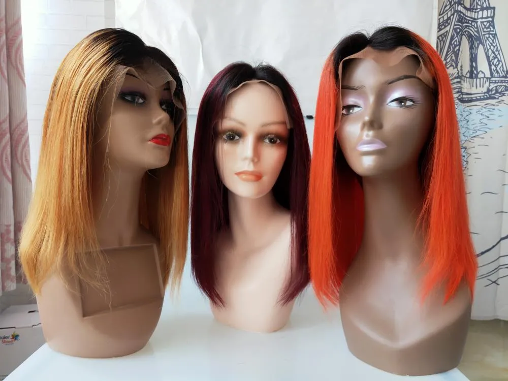 Lace Wigs Human Hair Lace Wig Full/Frontal Lace Wigs Bobo Wig 180% Density